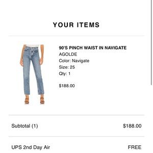 Agolde 90’s pinch waist